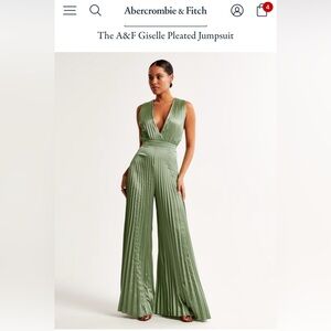 Sage Pleated Jumpsuit